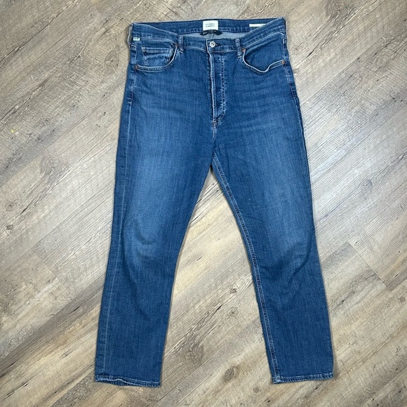 Citizens of Humanity Jolene 32 Button Fly Distressed Vintage Slim High Rise - Picture 1 of 16
